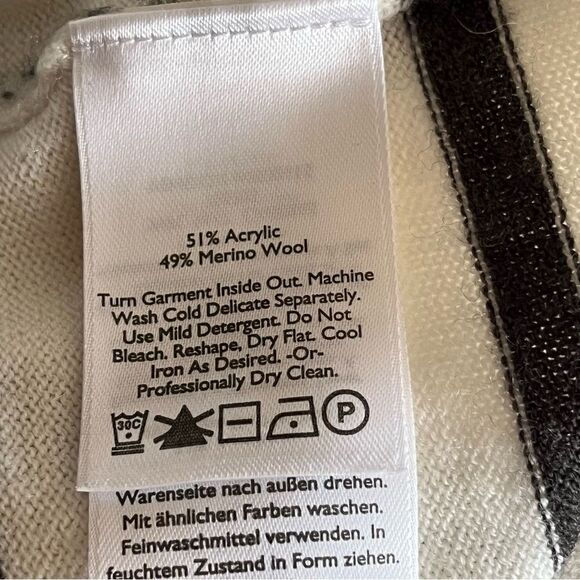 Eddie Bauer Merino Wool Striped Cardigan - Picture 5 of 8